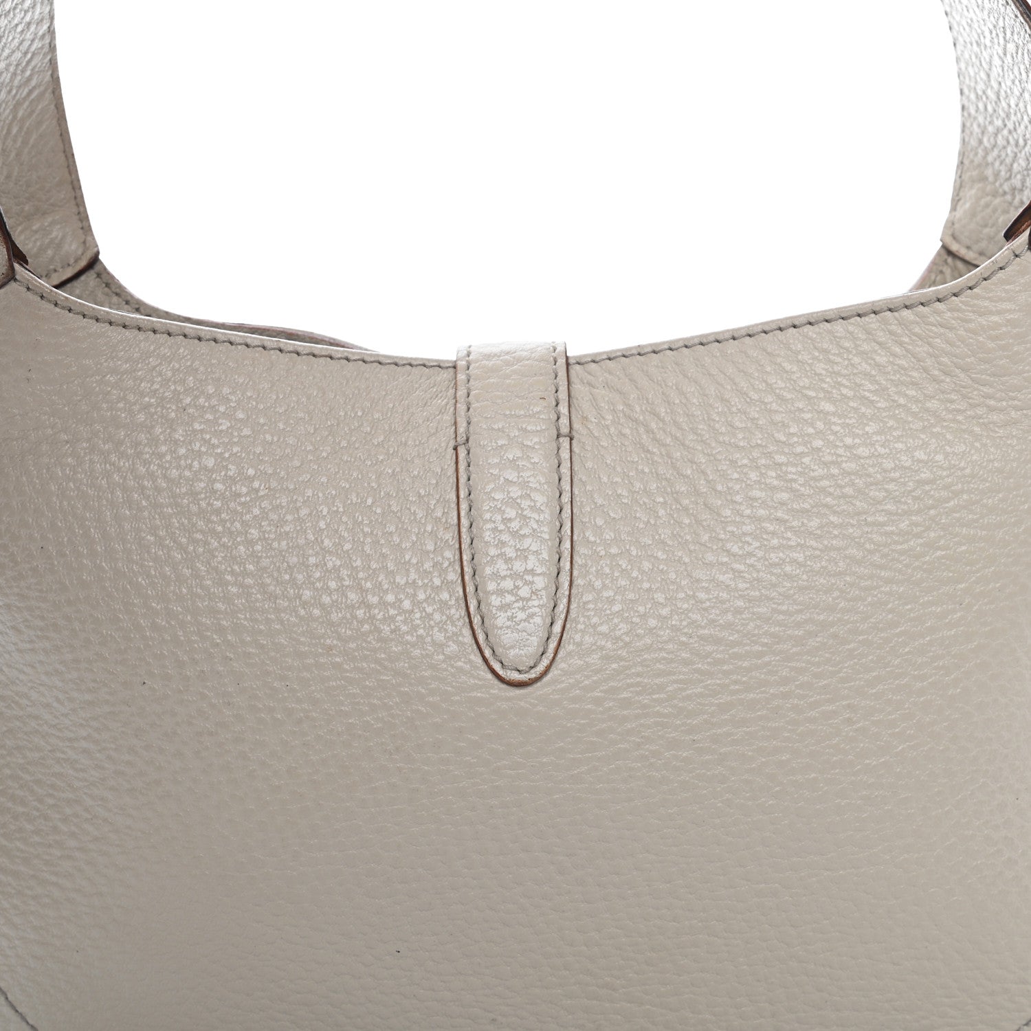 Gucci Calfskin Small Jackie O Hobo White 10 of 11