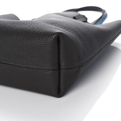 Moynat Taurillon Blush Calfskin Quattro Reversible Tote TPM Blue Zinc 13 of 15