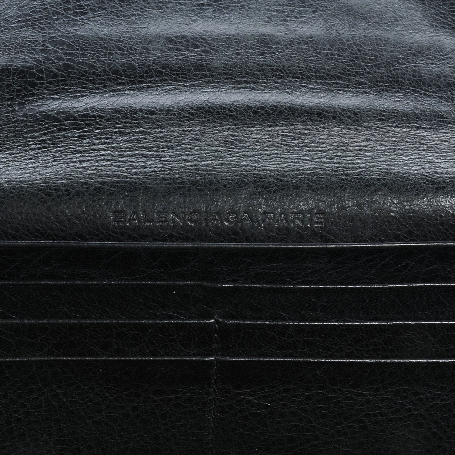 Balenciaga Agneau Money Wallet Black 6 of 7