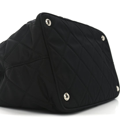 Prada Nylon Tessuto Impuntu Quilted Tote Black 8 of 9