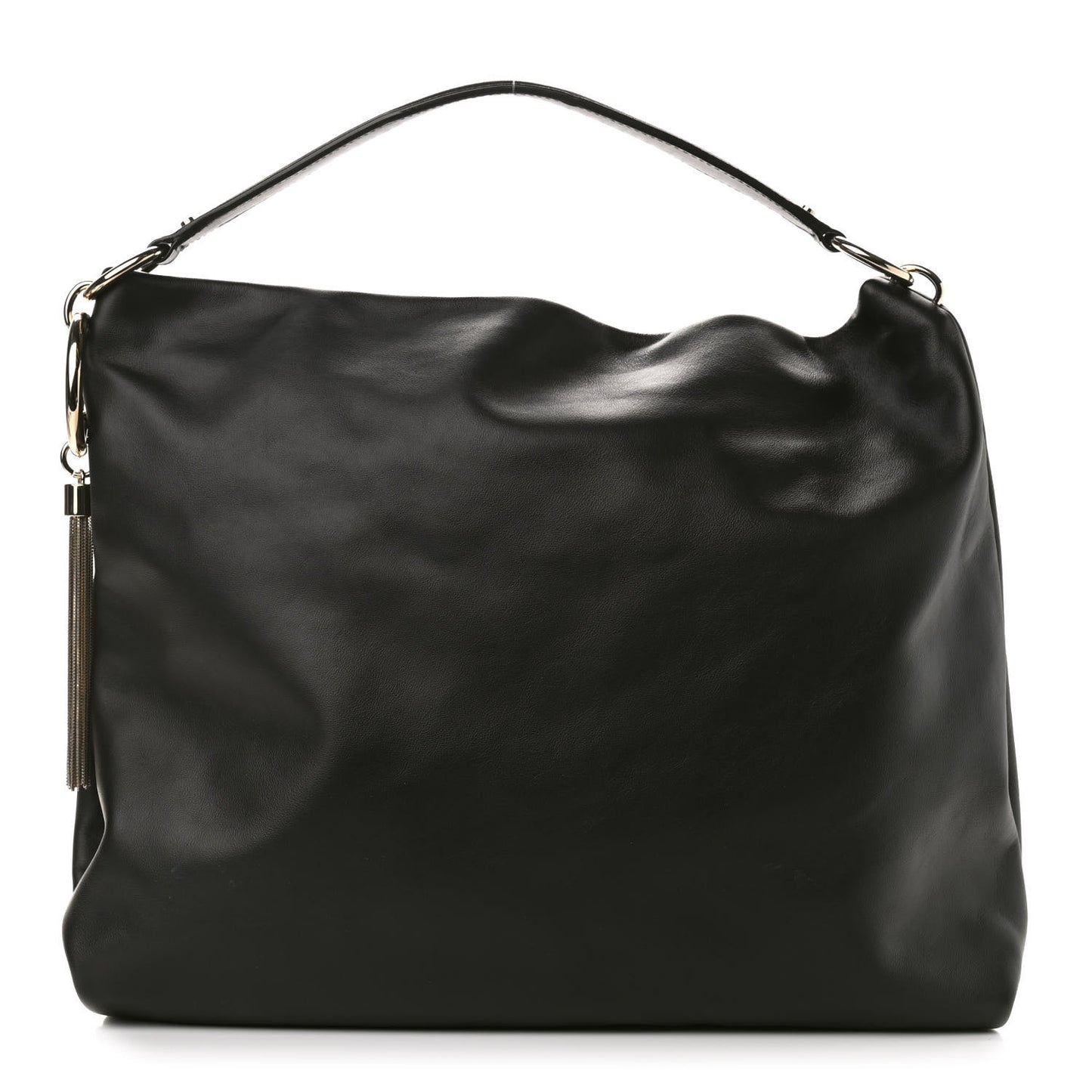 Smooth Calfskin Callie Hobo Bag Black
