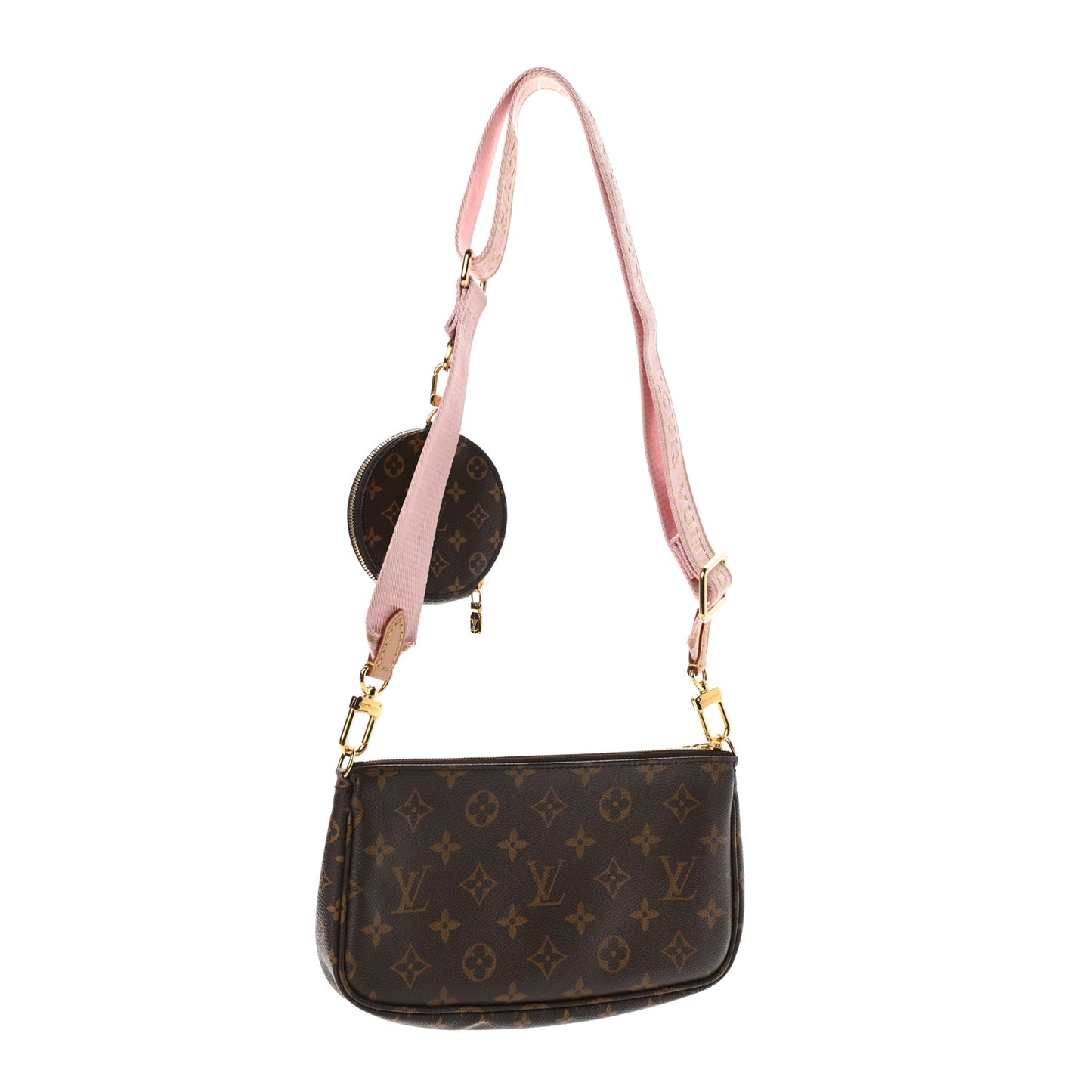 Monogram Multi Pochette Accessories Large Pochette Rose Clair