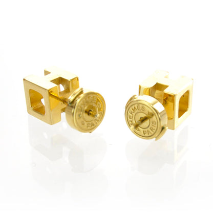Hermes Cage d H Earrings Gold 2 of 4