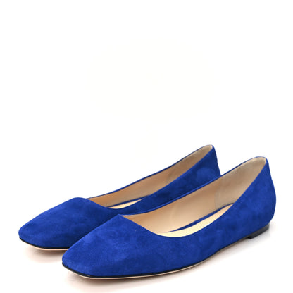 Jimmy Choo Suede Mirele Ballet Flat 41.5 Cobalt 4 of 9