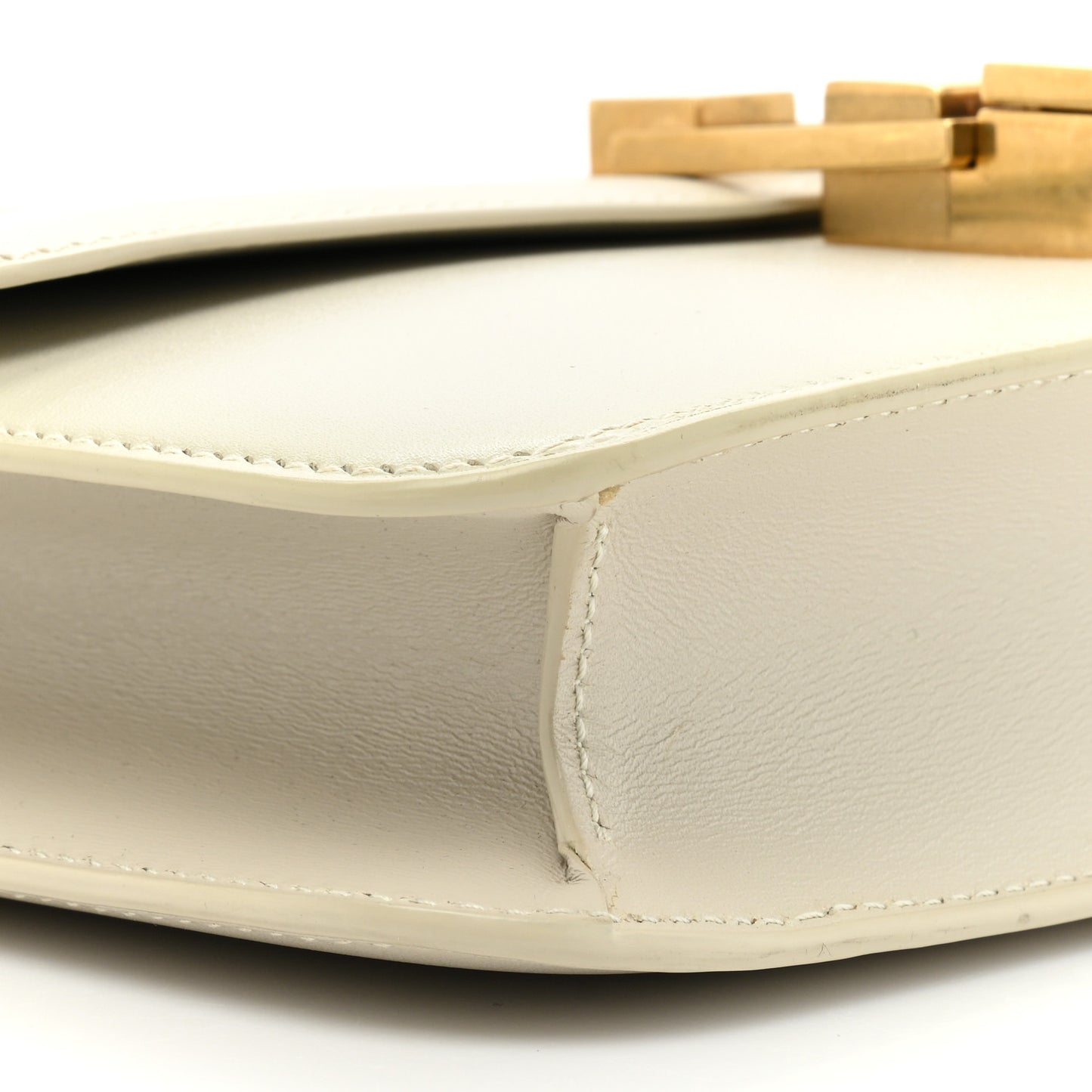Smooth Calfskin Carre Satchel Crema Soft