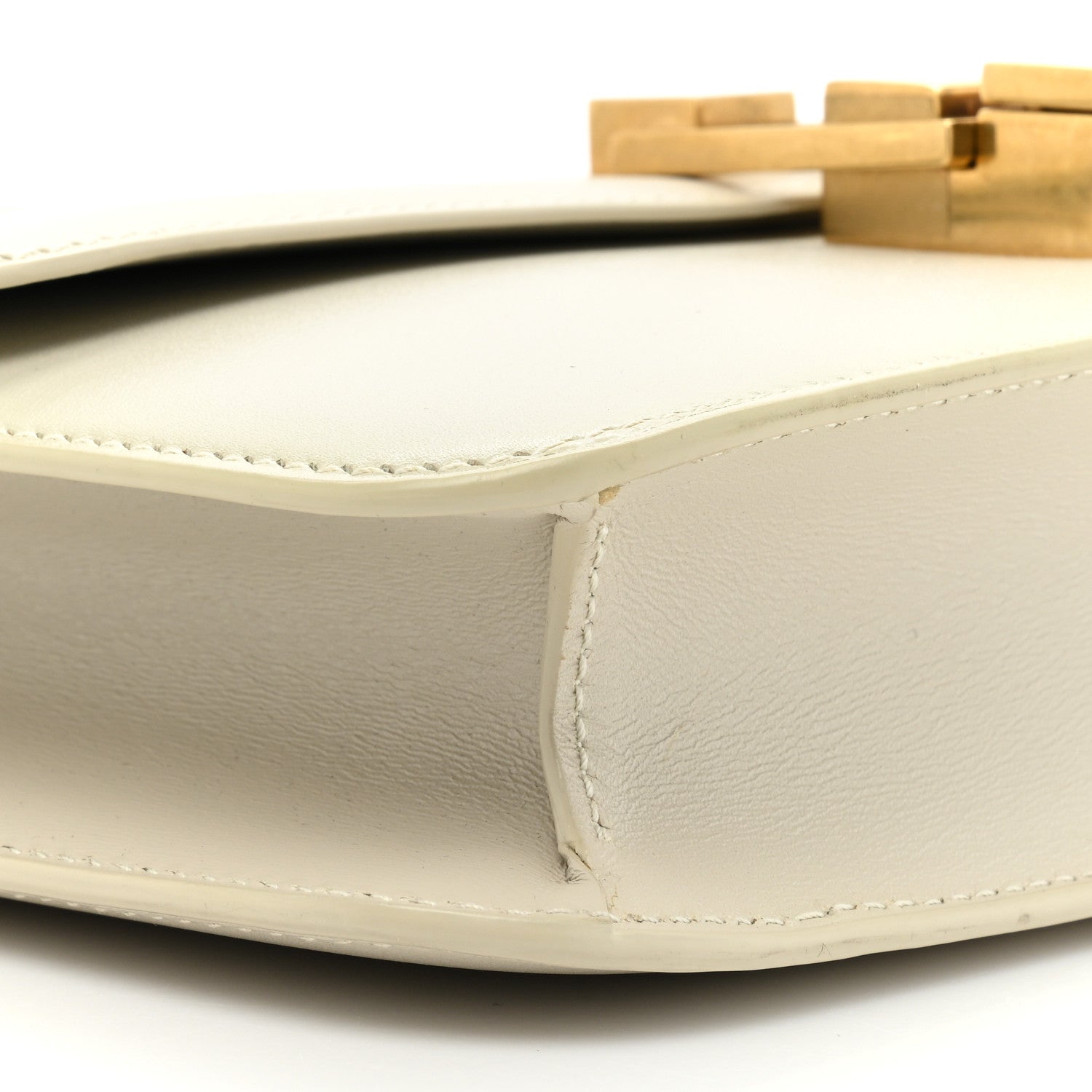 Saint Laurent Smooth Calfskin Carre Satchel Crema Soft 9 of 13