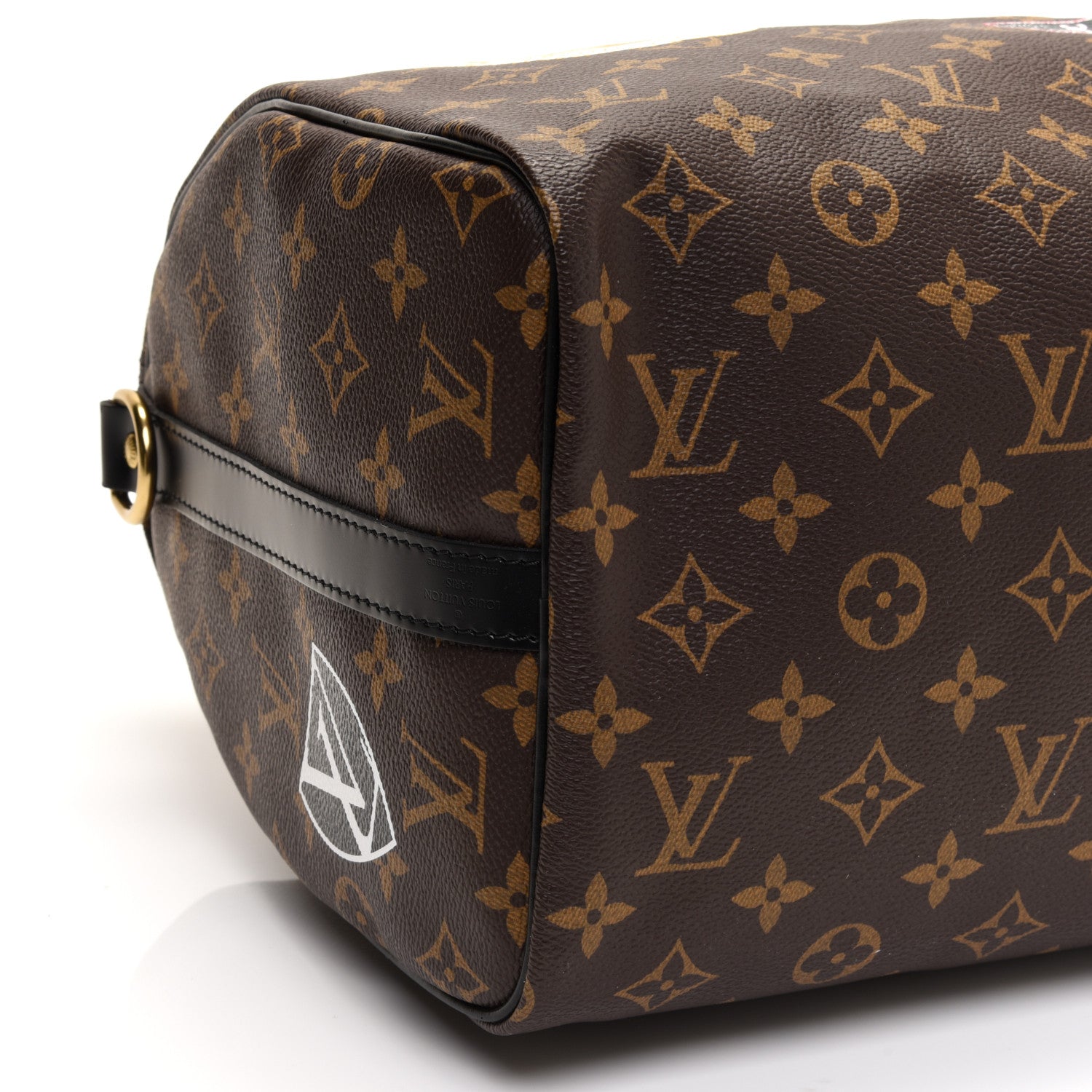 Louis Vuitton Monogram My World Tour Speedy Bandouliere 30 Black 8 of 9