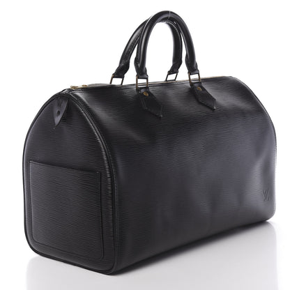 Louis Vuitton Epi Speedy 35 Black 3 of 10