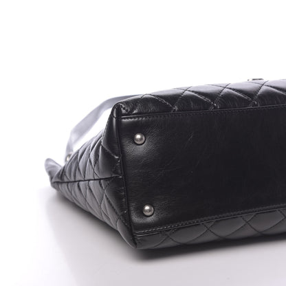 Chanel Aged Calfskin Quilted Mad About Quilting Hobo Black 8 of 9