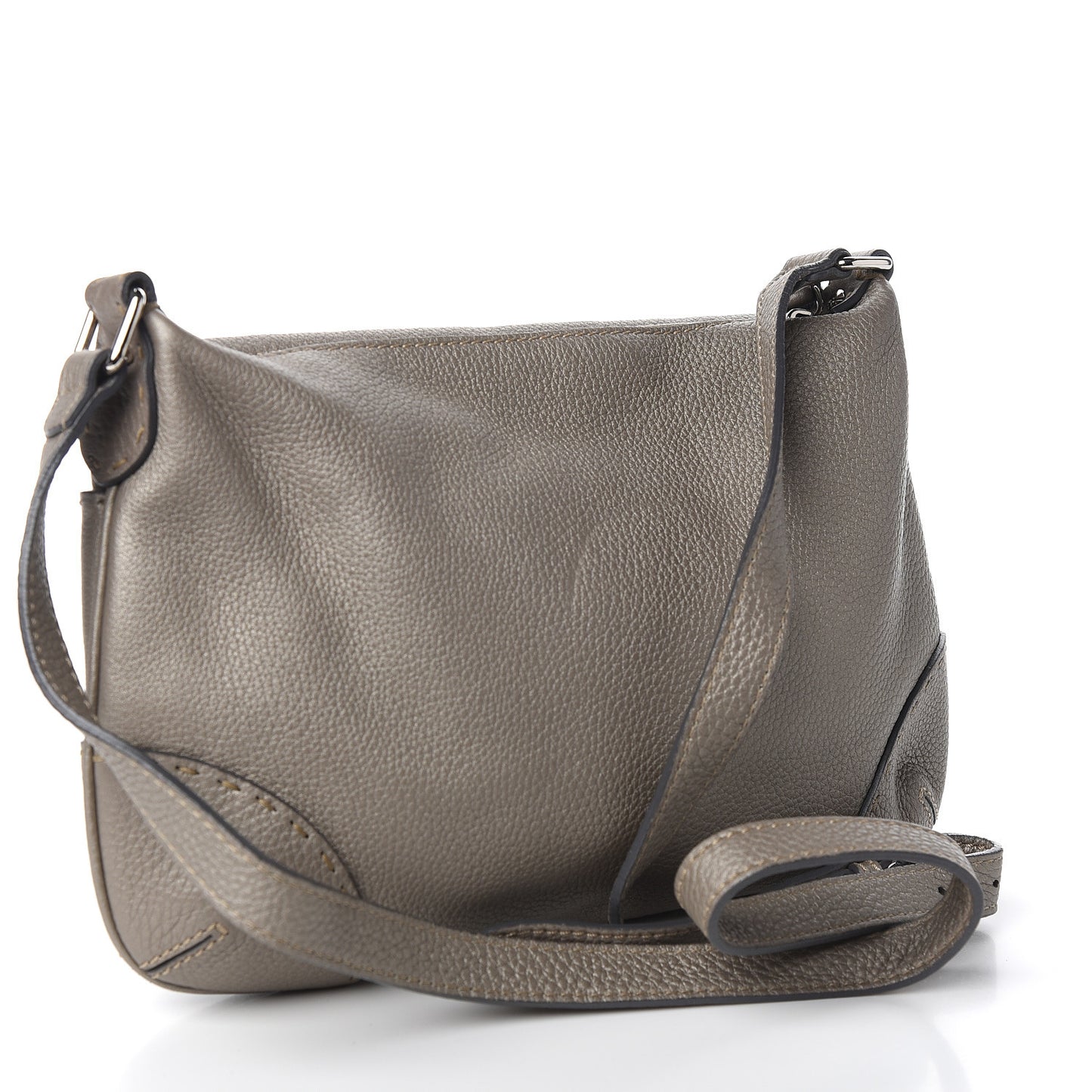 Cuoio Romano Selleria Crossbody Peltro