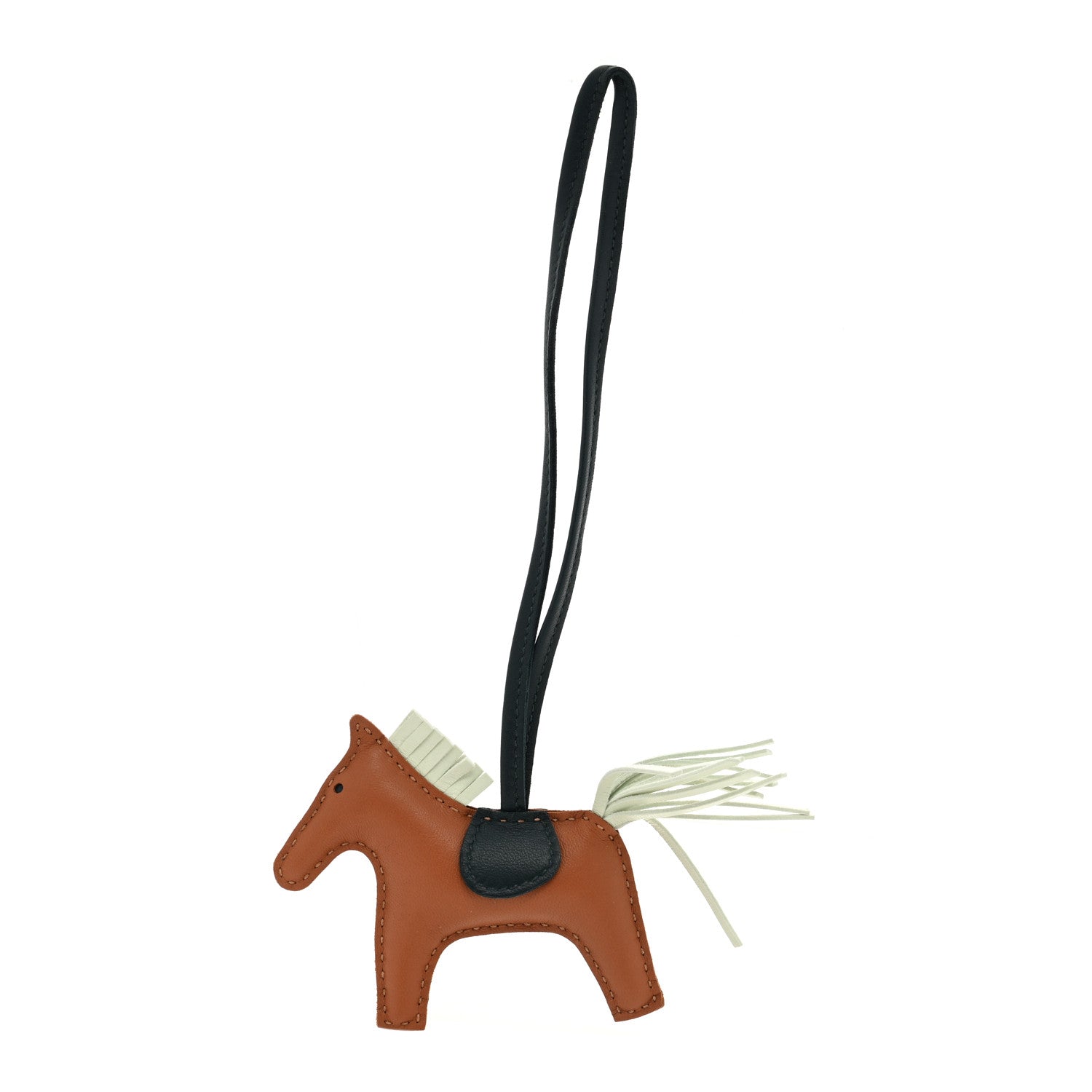 Hermes Milo Lambskin Grigri Rodeo Horse Bag Charm PM Gold Vert Cypress Vert Fizz 1 of 4