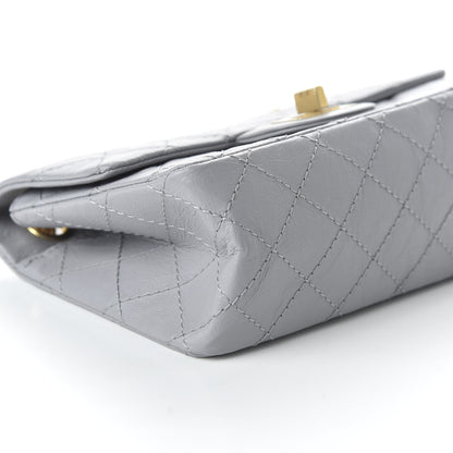 Chanel Aged Calfskin Quilted 2.55 Reissue Mini Flap Grey 6 of 10