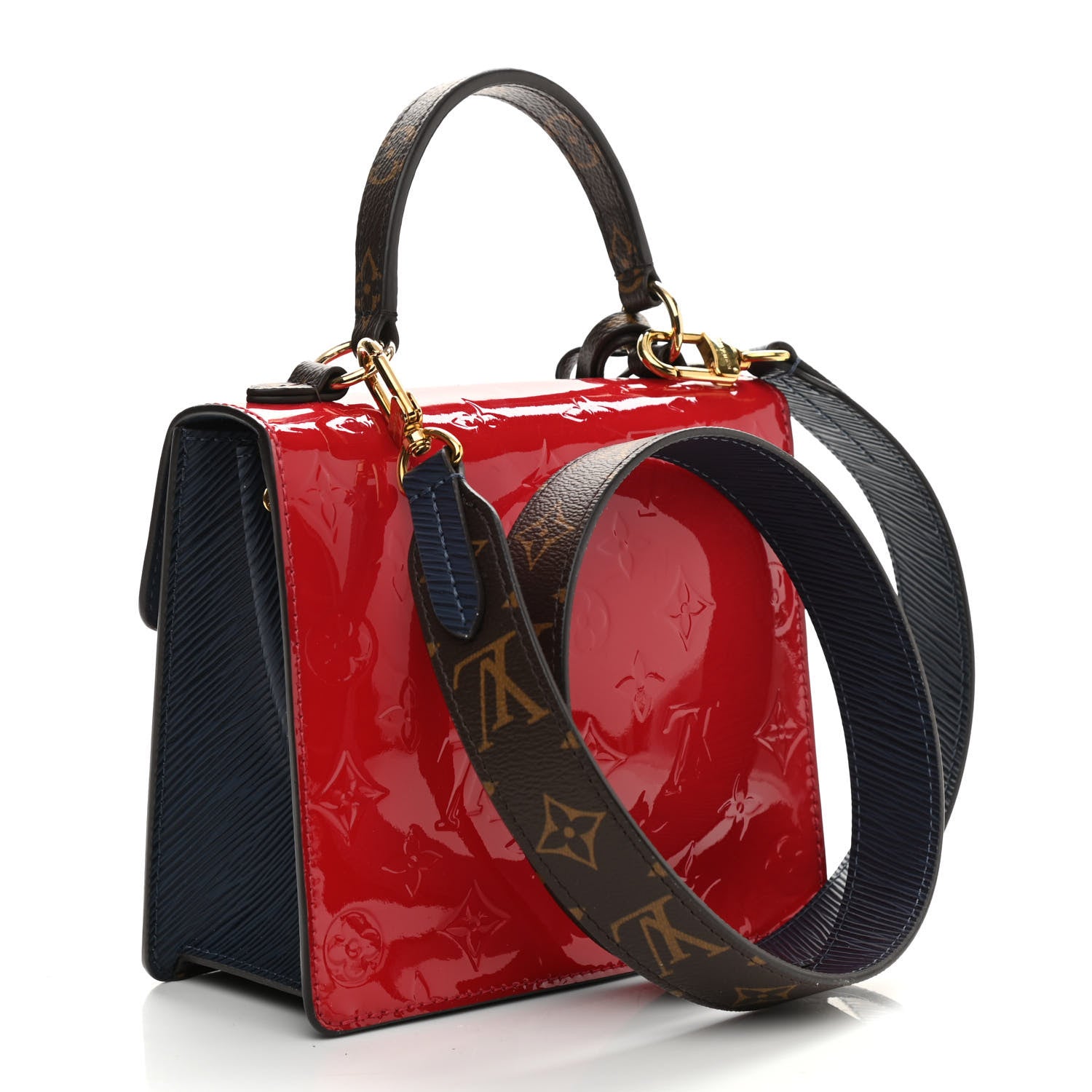 Louis Vuitton Vernis Epi Monogram Spring Street Scarlet 3 of 10