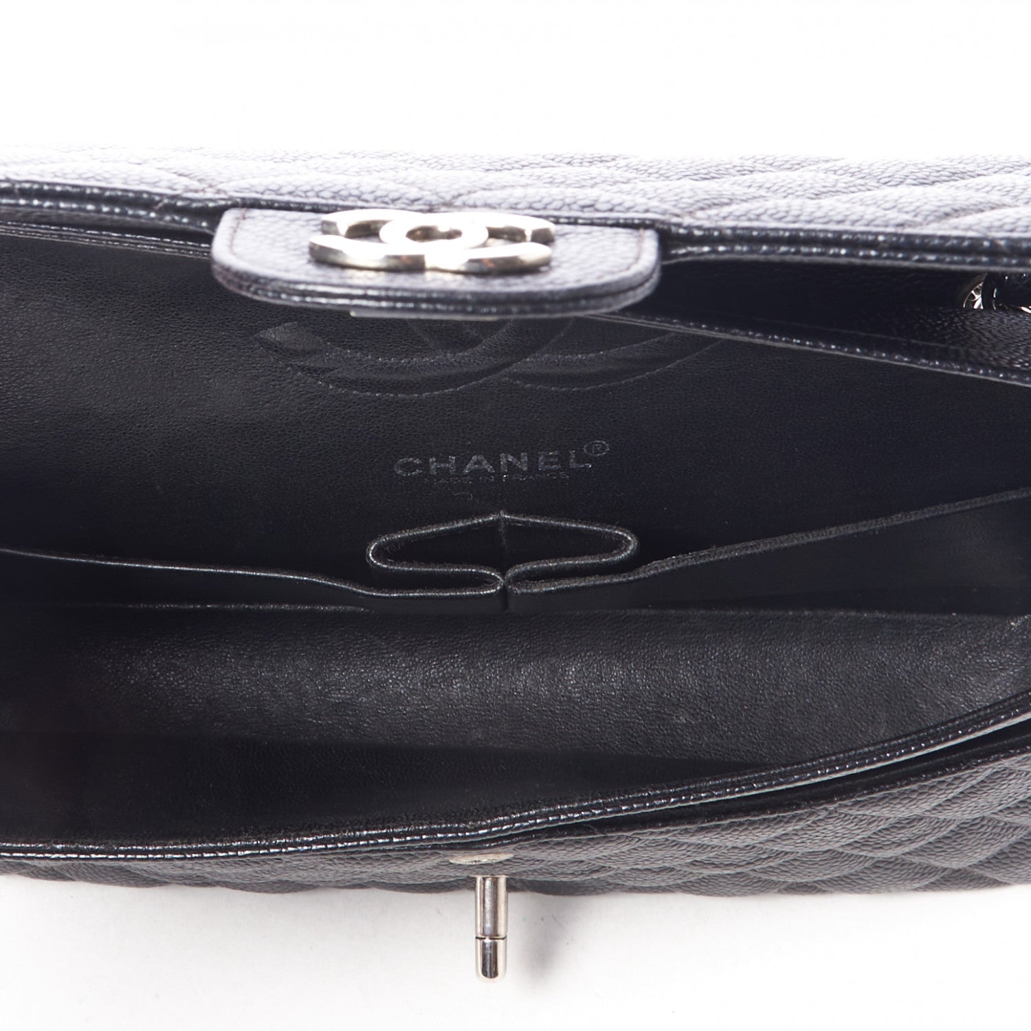 Chanel Caviar Quilted Medium Double Flap Black 6 of 9