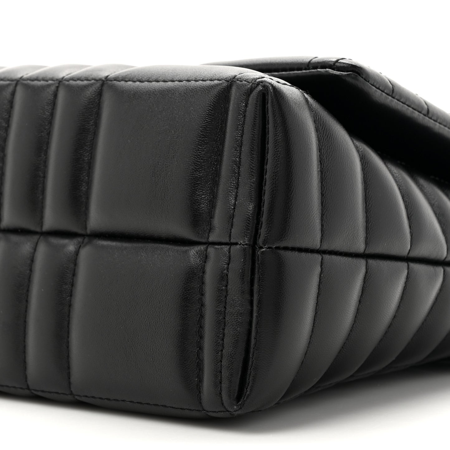 Lambskin Quilted Lola Small Satchel Black