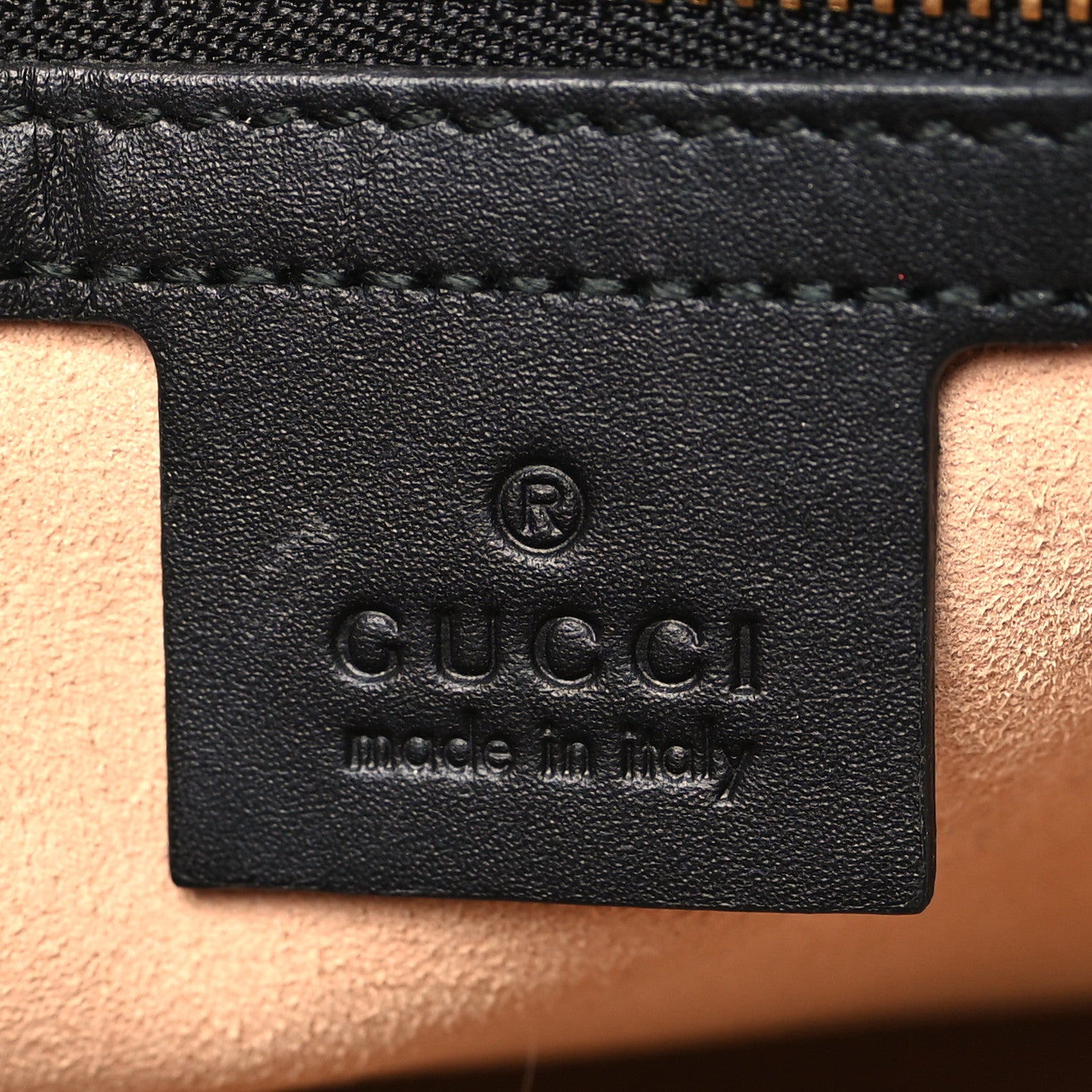 Gucci Suede Patent Web Medium Ophidia Top Handle Dome Bag Nocciola Black 6 of 9