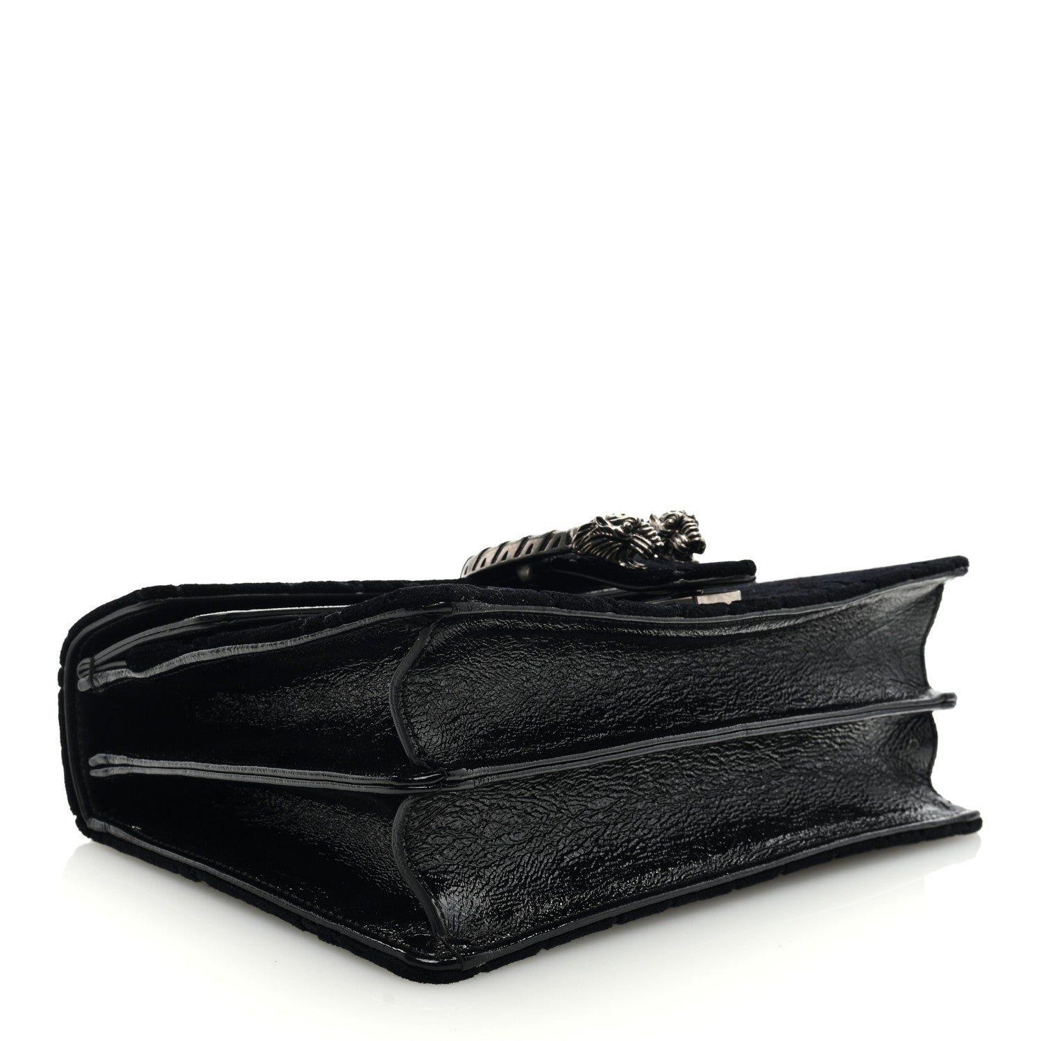 Gucci Velvet GG Monogram Small Dionysus Shoulder Bag Black 4 of 9