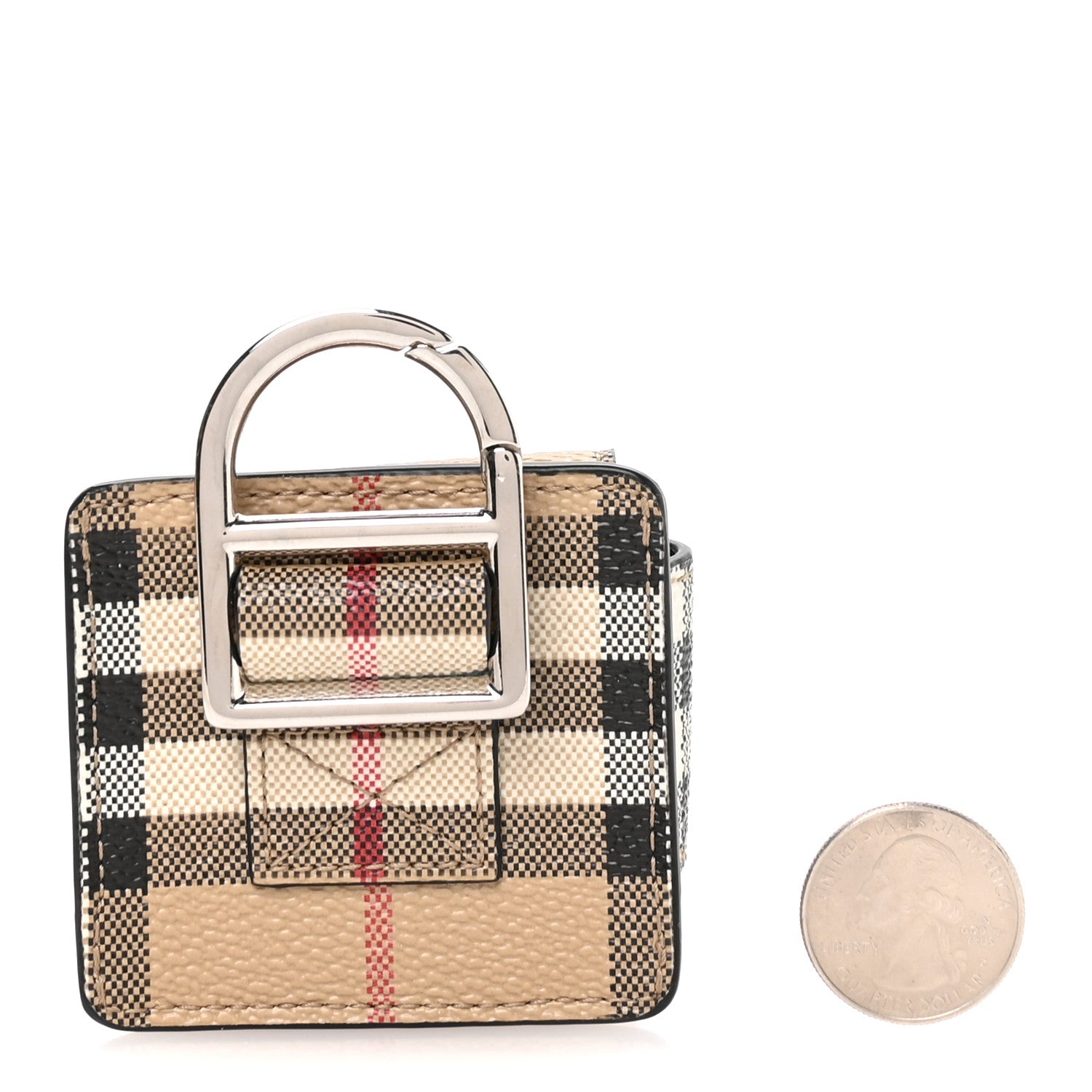 Burberry E-Canvas Vintage Check TB AirPods Pro Case Archive Beige 