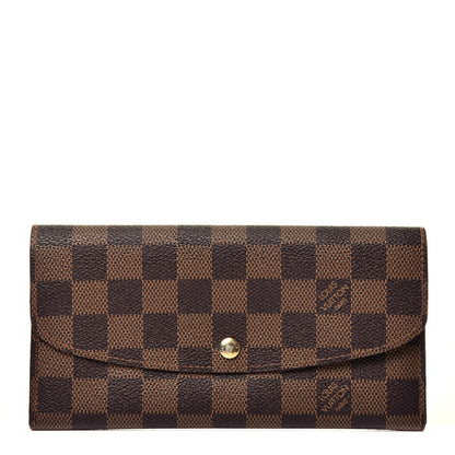 Louis Vuitton Damier Ebene Emilie Wallet 1 of 8