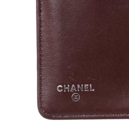 Chanel Lambskin Quilted Boy Zipped Pocket Wallet Burgundy 6 of 18