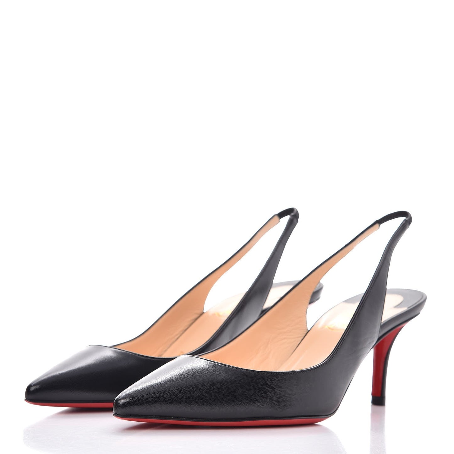 Kidskin Apostrophy Slingback 70 Pumps 36 Black