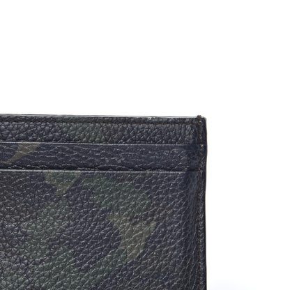 Burberry Grained Calfskin Camo Print Card Holder Green 7 of 8