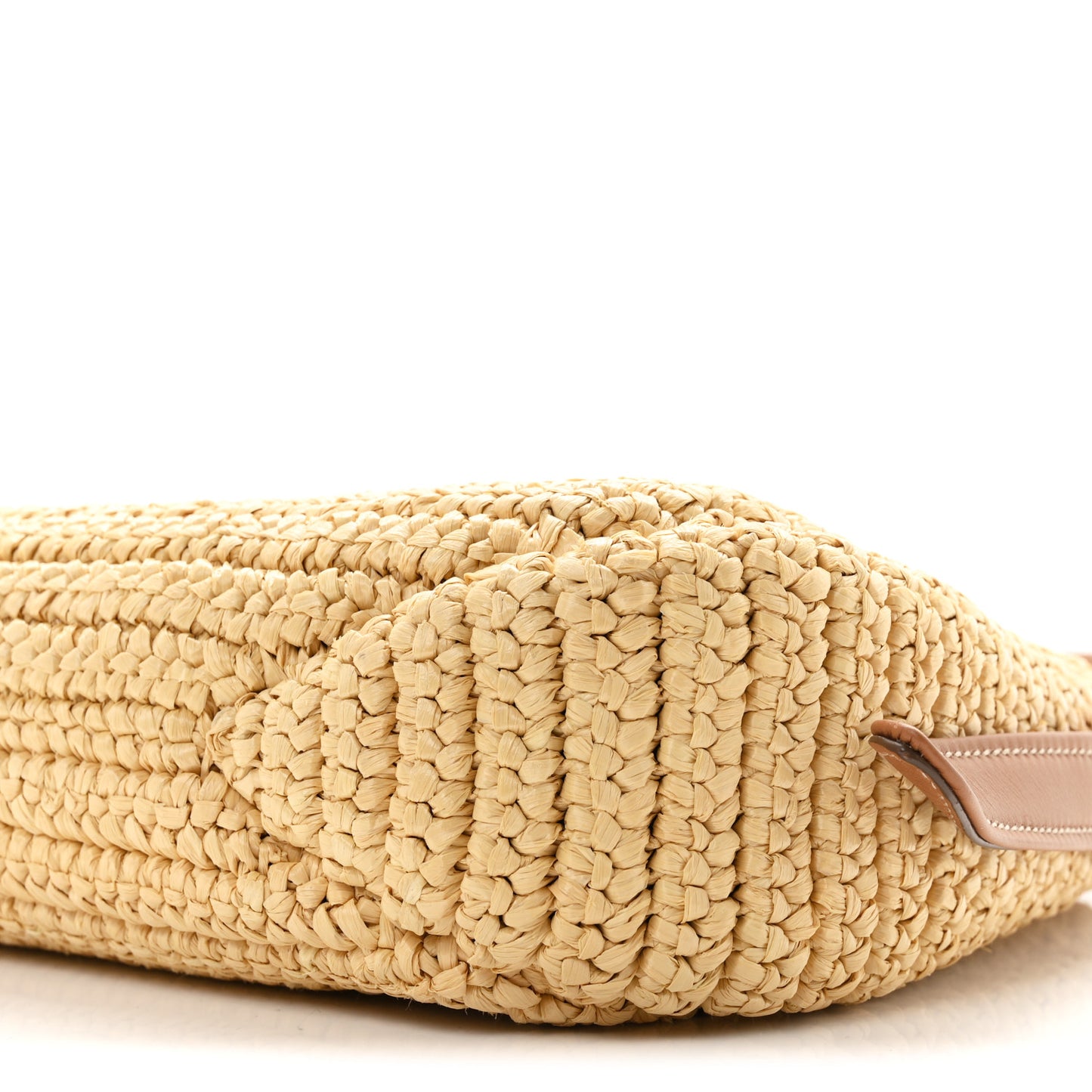 Yarn Raffia Effect Crochet Large Aimée Shoulder Bag Natural