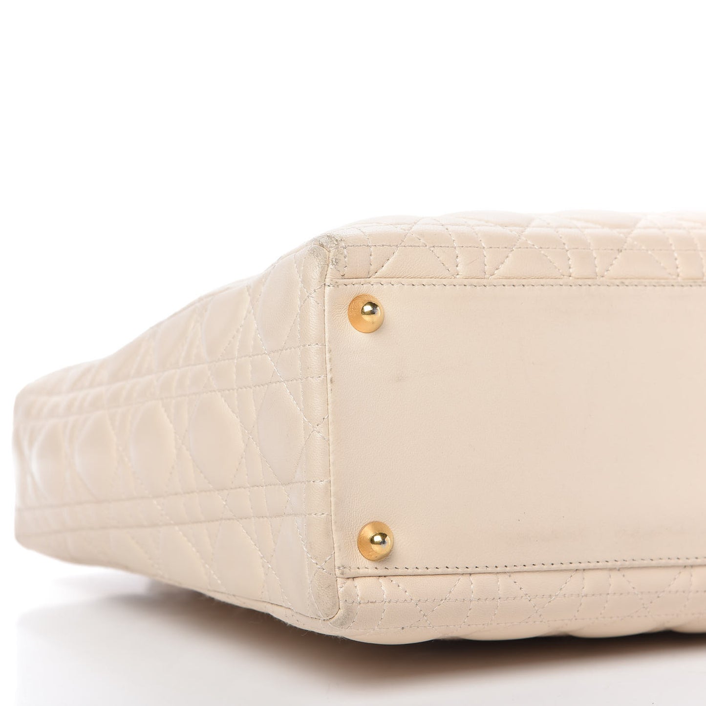 Lambskin Cannage Large Lady Dior Light Beige