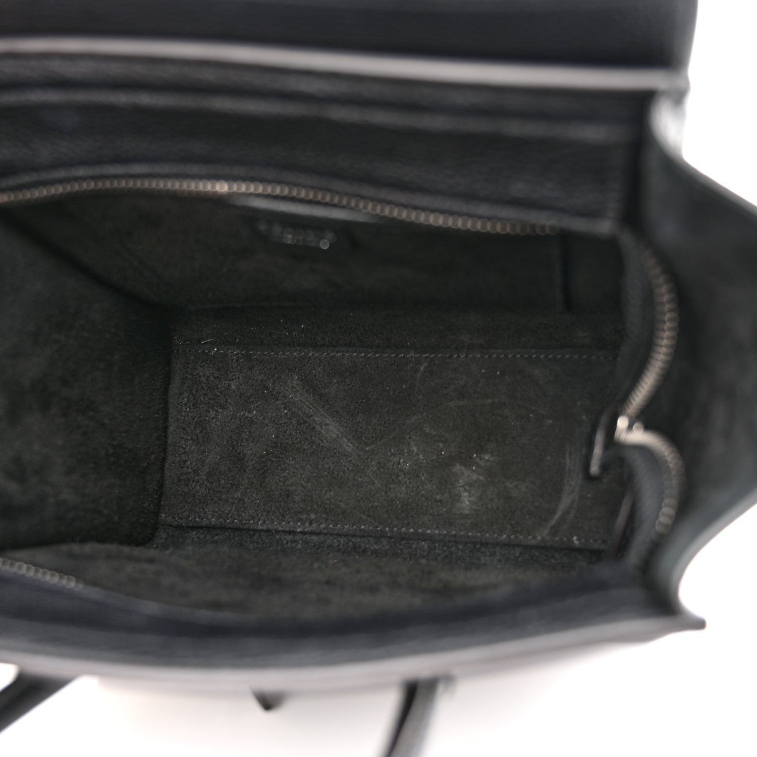 Celine Drummed Calfskin Nano Luggage Black 4 of 13