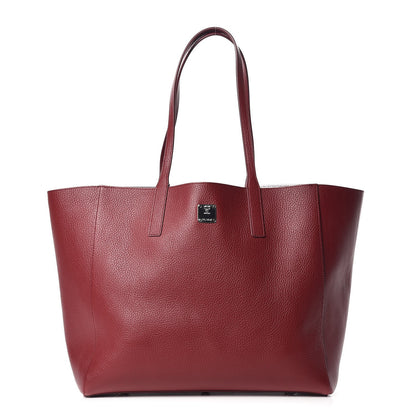 MCM Grained Calfskin Medium Reversible Wandel Tote Ruby Tan 1 of 14