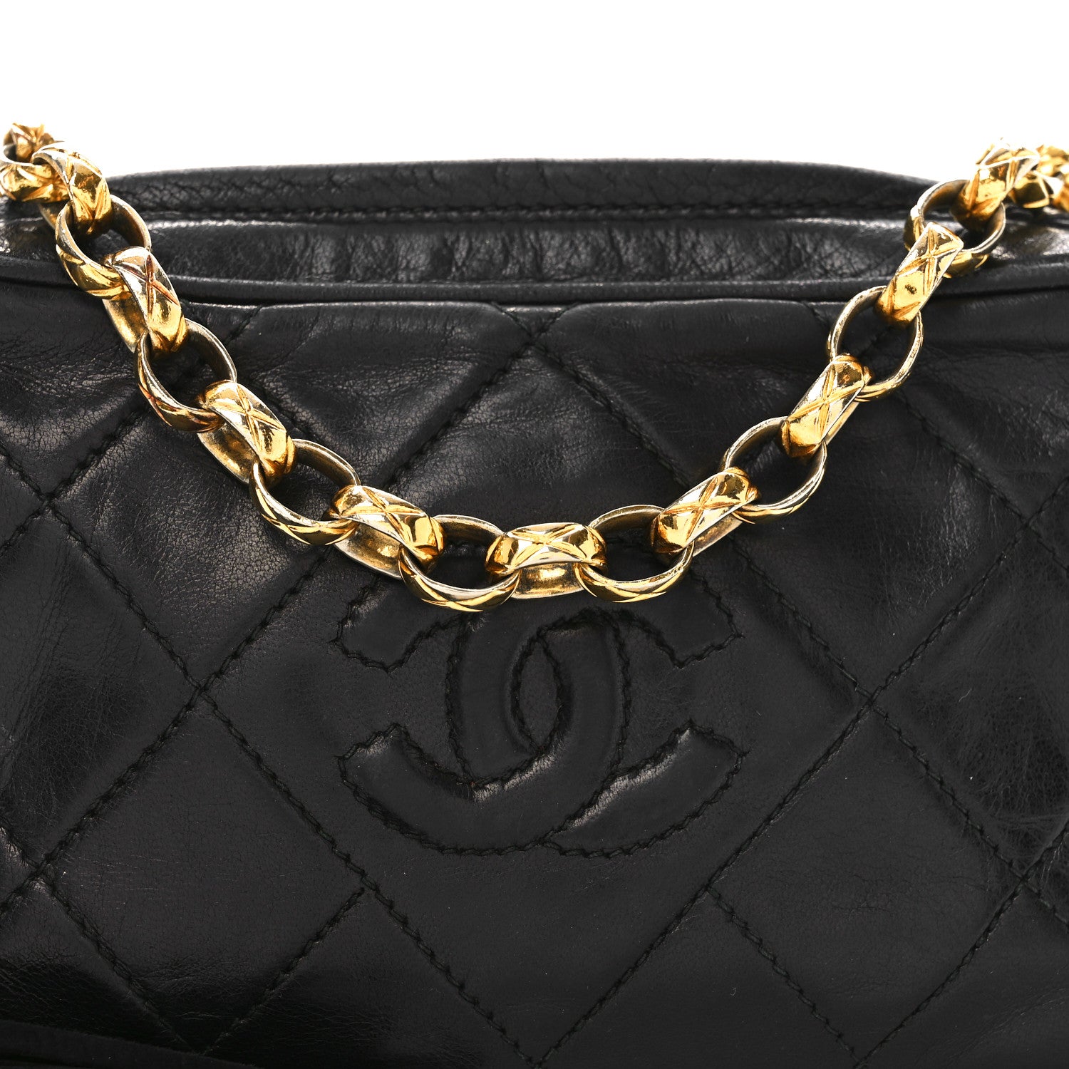 Chanel Lambskin Quilted Tassel Camera Case Black 9 of 11