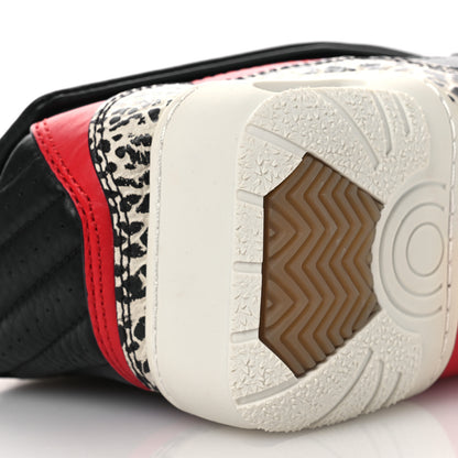 Alexander Wang Stingray Calfskin Perforated Sneaker Clutch Black Red White 10 of 12