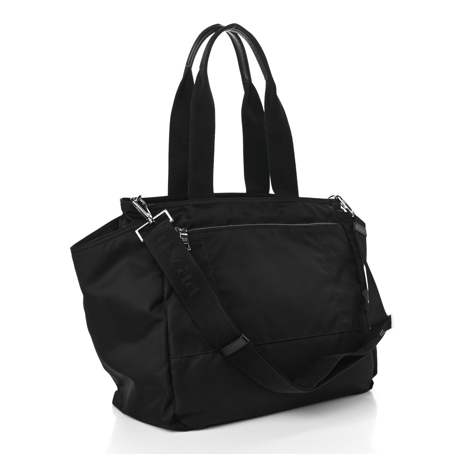 Prada Nylon Vela Baby Bag Black 4 of 10