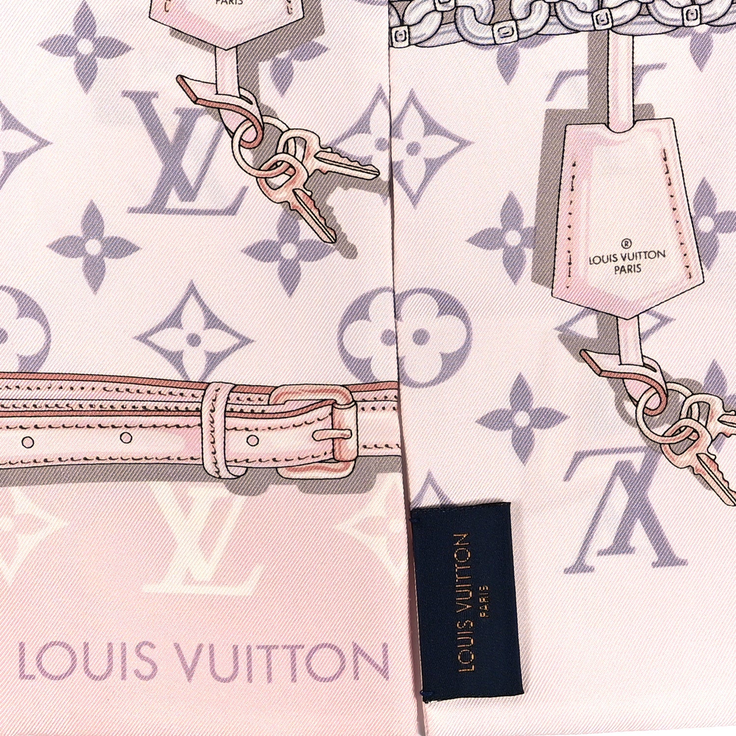 Louis Vuitton Silk Monogram Confidential Bandeau Light Pink 3 of 4