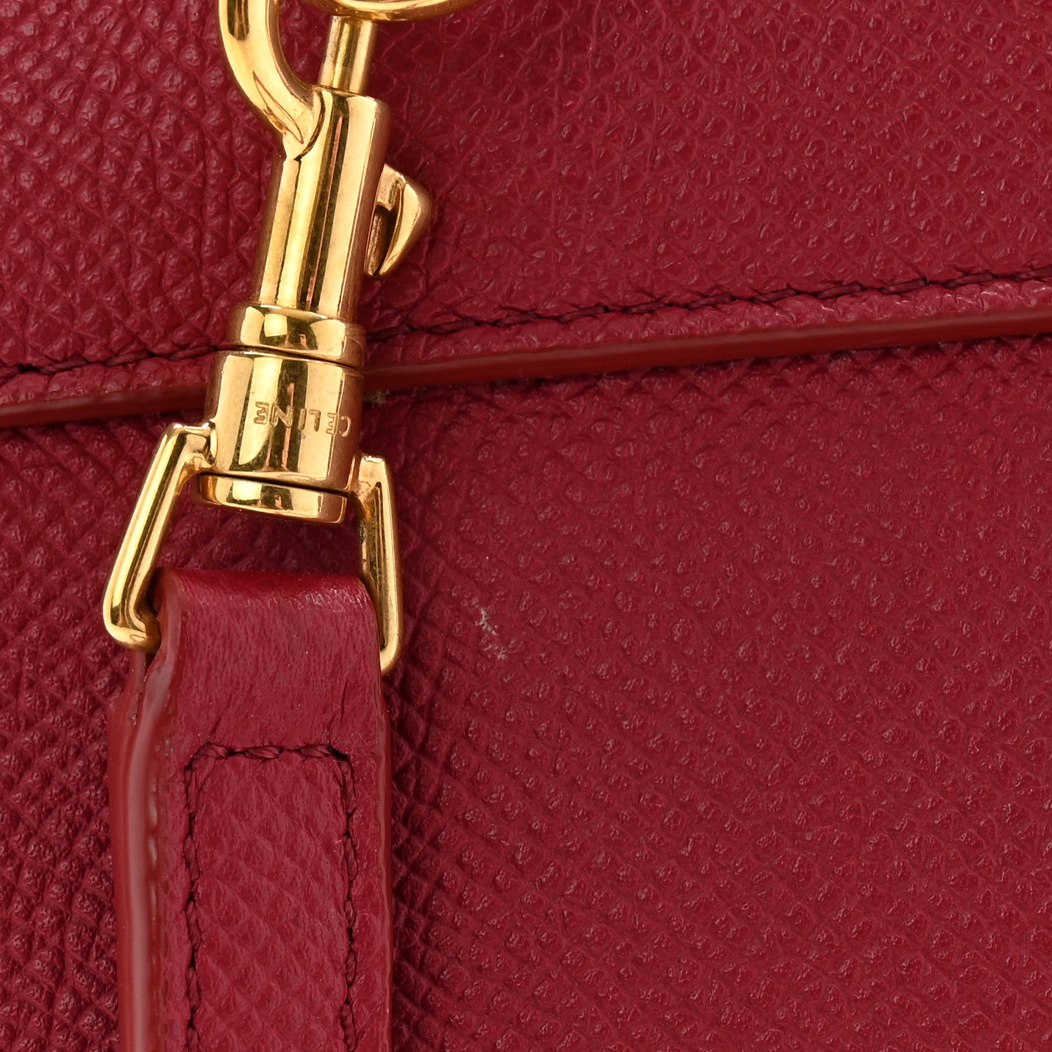 Celine Grained Calfskin Nano Belt Bag Acai 19 of 19