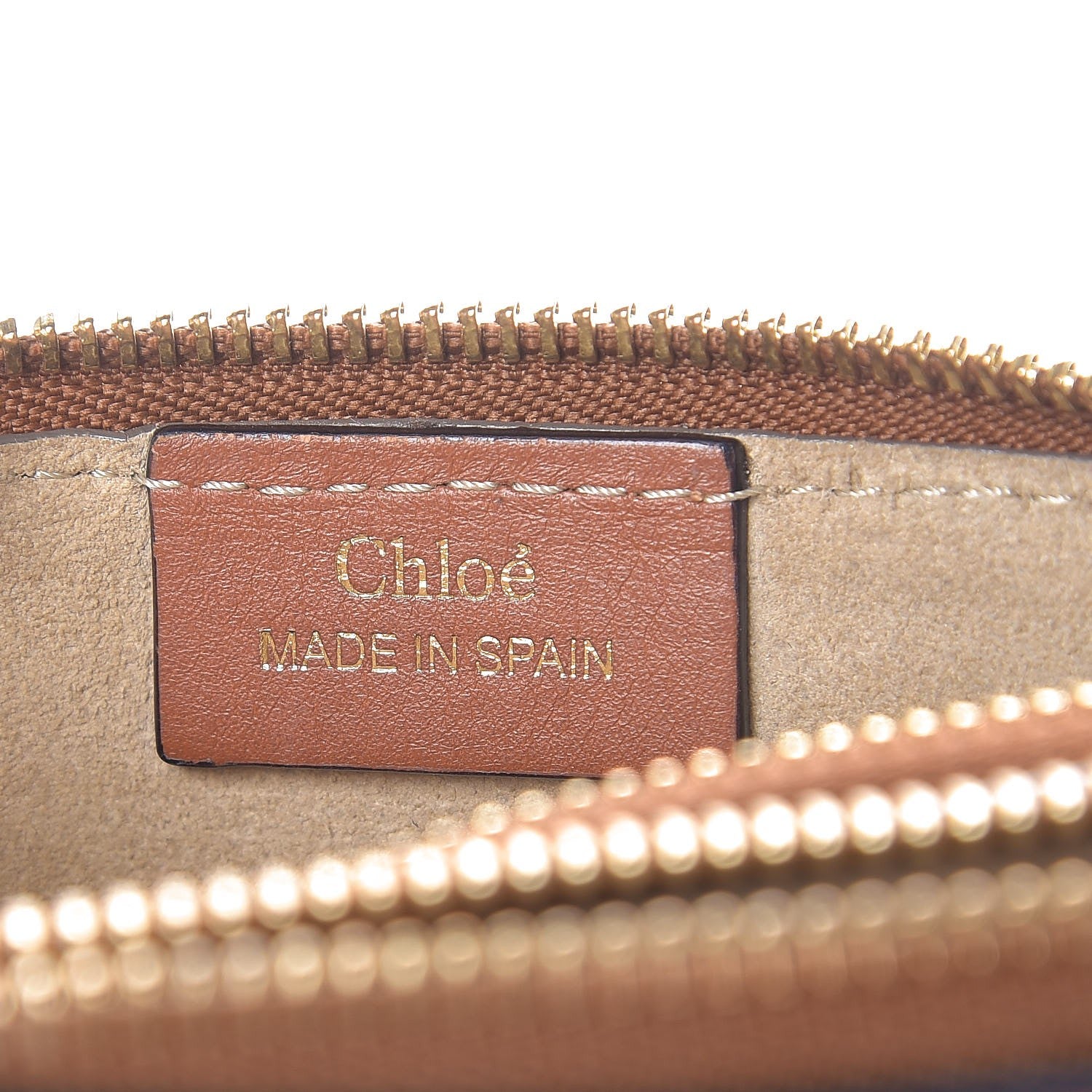 Chloe Calfskin Suede Small Jane Fringe Bag Caramel 7 of 8