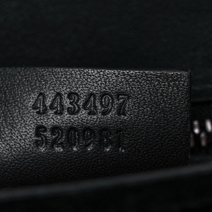 Gucci Velvet Matelasse Small GG Marmont Shoulder Bag Black 7 of 9