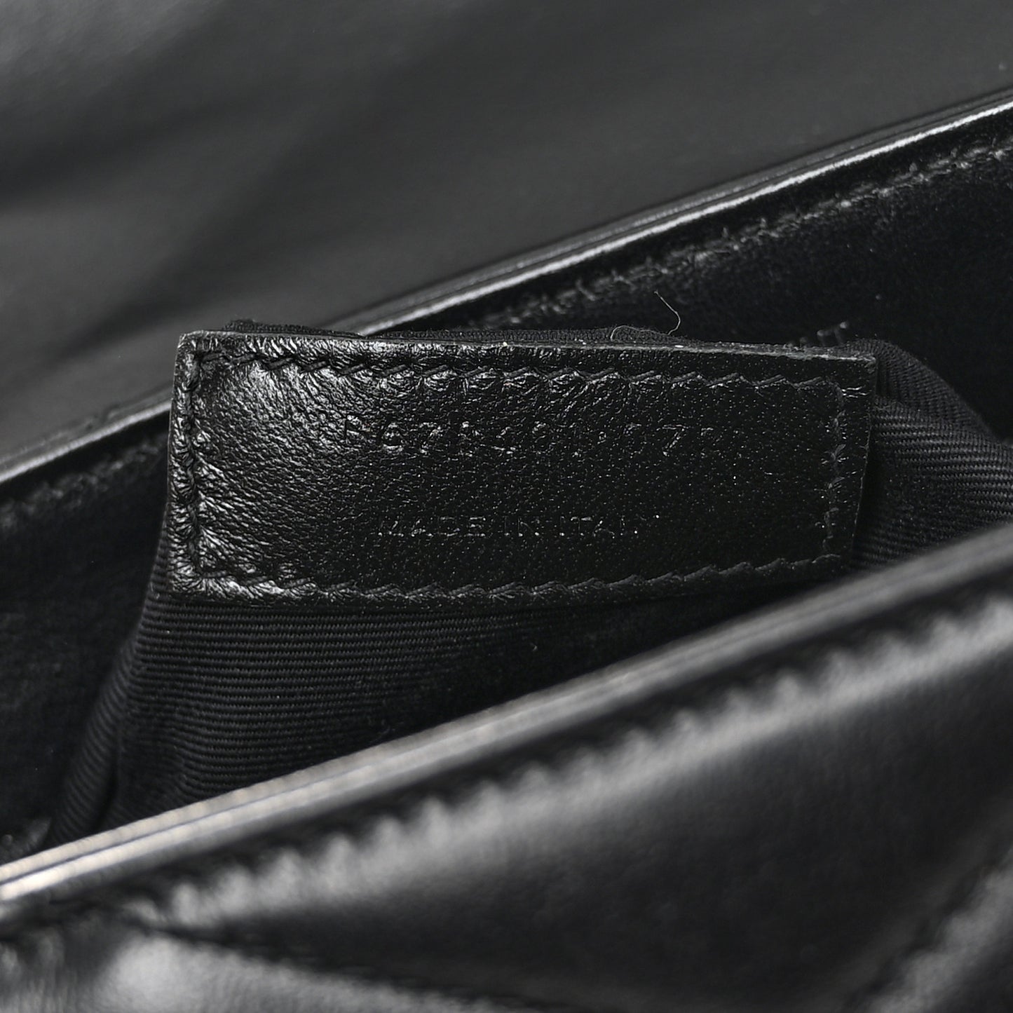 Calfskin Y Quilted Monogram Toy Loulou Crossbody Bag Black