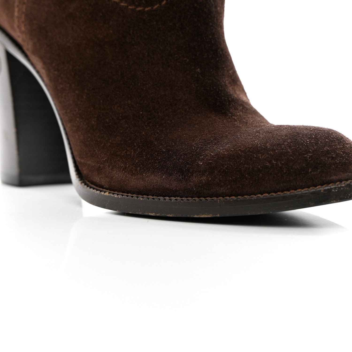 Gucci Suede Knee High Boots 36.5 Brown 17 of 20