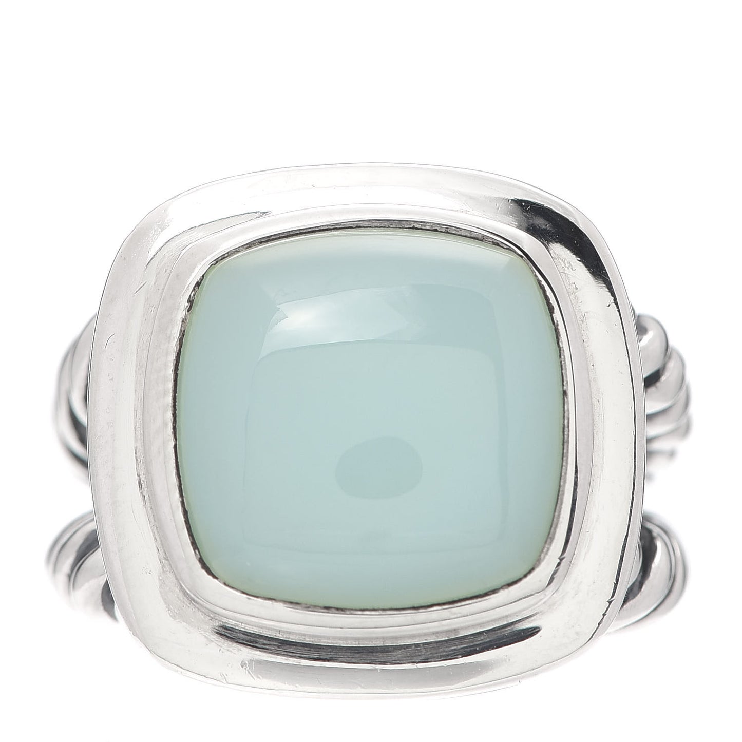 Sterling Silver Chalcedony 17mm Albion Ring 54 6.75