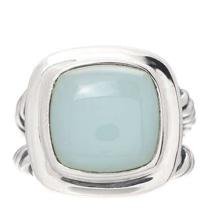 David Yurman Sterling Silver Chalcedony 17mm Albion Ring 54 6.75 1 of 5