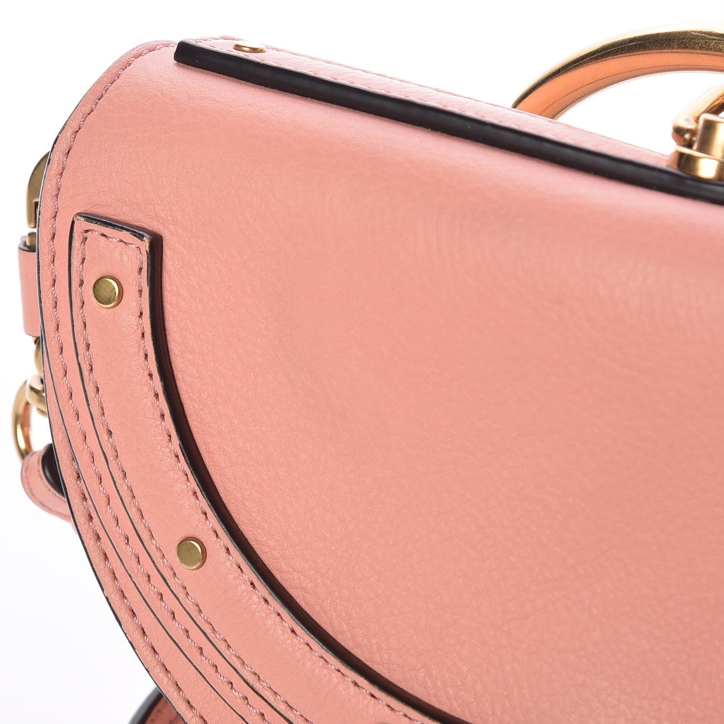 Calfskin Small Nile Bracelet Minaudiere Bag Ideal Blush