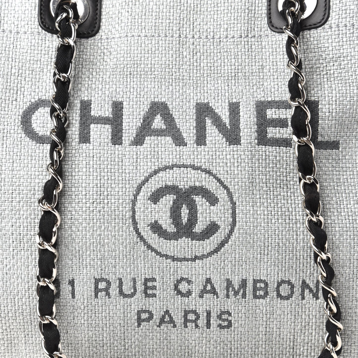 Canvas Medium Deauville Tote Grey