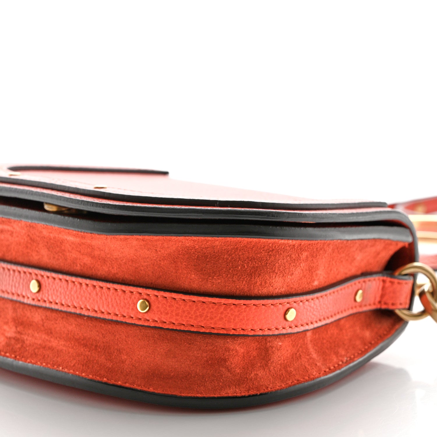 Chloe Calfskin Small Nile Bracelet Bag Earthy Red 9 of 9
