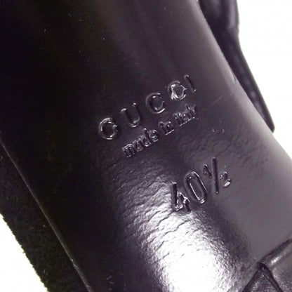 Gucci Leather Sigrid Lace Up Heels 40.5 Black 6 of 8