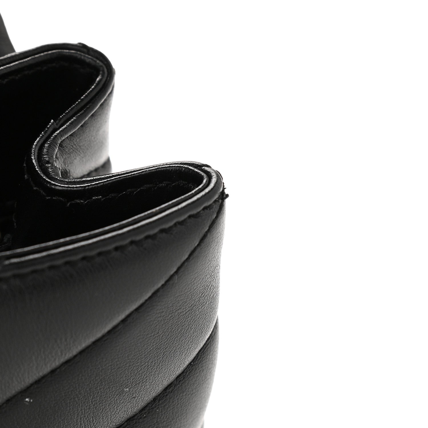 Saint Laurent Calfskin Y Quilted Monogram Toy Loulou Crossbody Bag Black 11 of 11