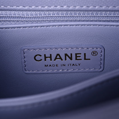 Chanel Caviar Quilted Mini Coco Handle Flap Light Purple 6 of 11
