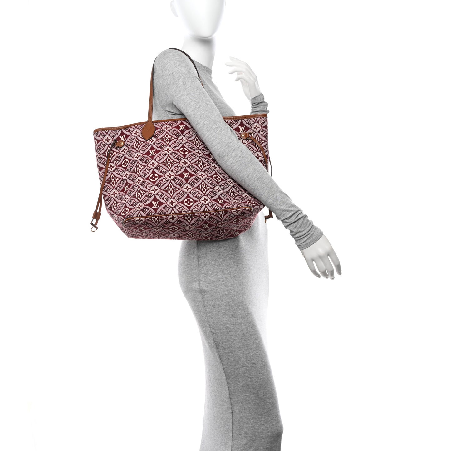 Jacquard Since 1854 Neverfull MM Bordeaux
