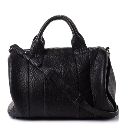 Alexander Wang Pebbled Lambskin Rocco Black Pale Gold Hardware 1 of 9