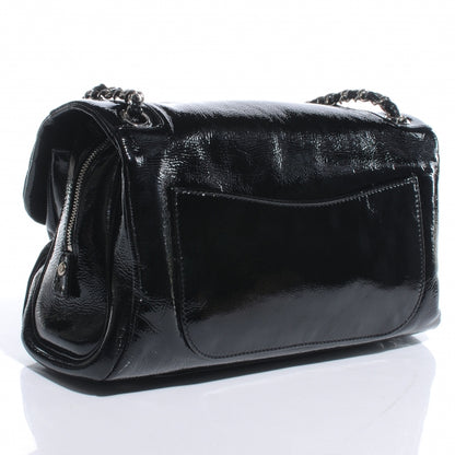 Chanel Patent Luxe Ligne Large Flap Black 3 of 7